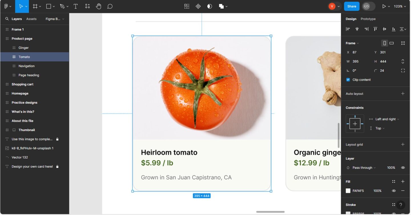 Captura de pantalla de Figma